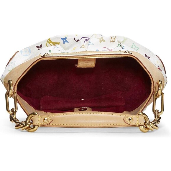 TAKASHI Murakami x Louis Vuitton White Monogram Multicolore Judy PM - Picture 5 of 6